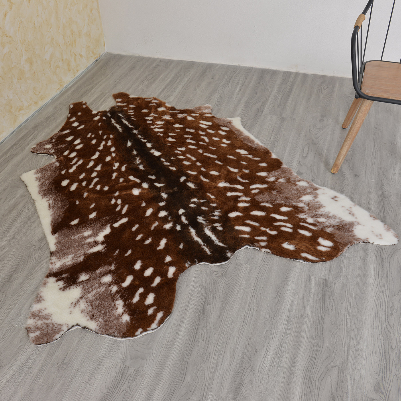 北欧美式牛皮动物皮毛斑马豹纹鹿纹网红红地毯地毯