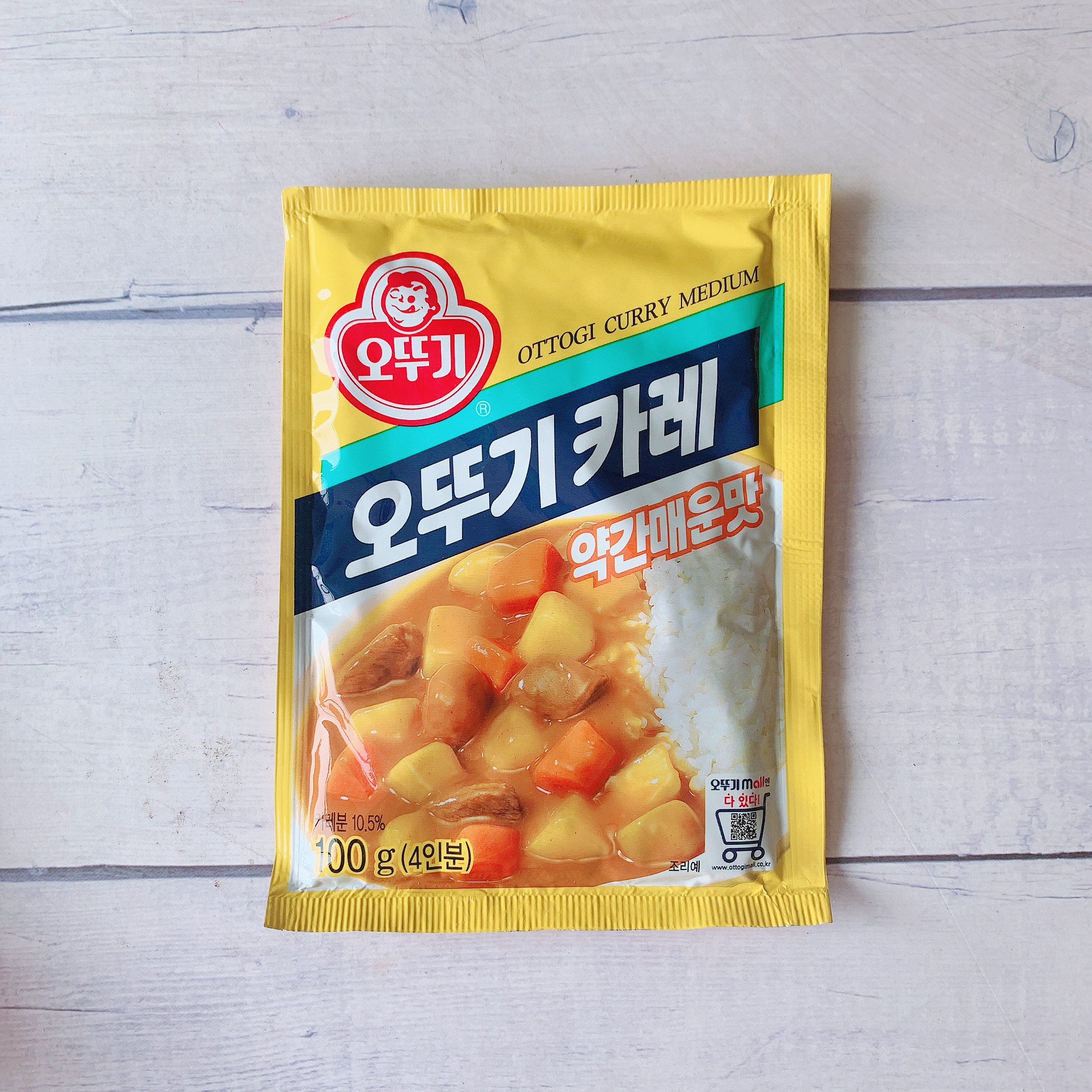 口味韩国不倒翁咖喱100g四人调味料原味微辣辣味咖喱