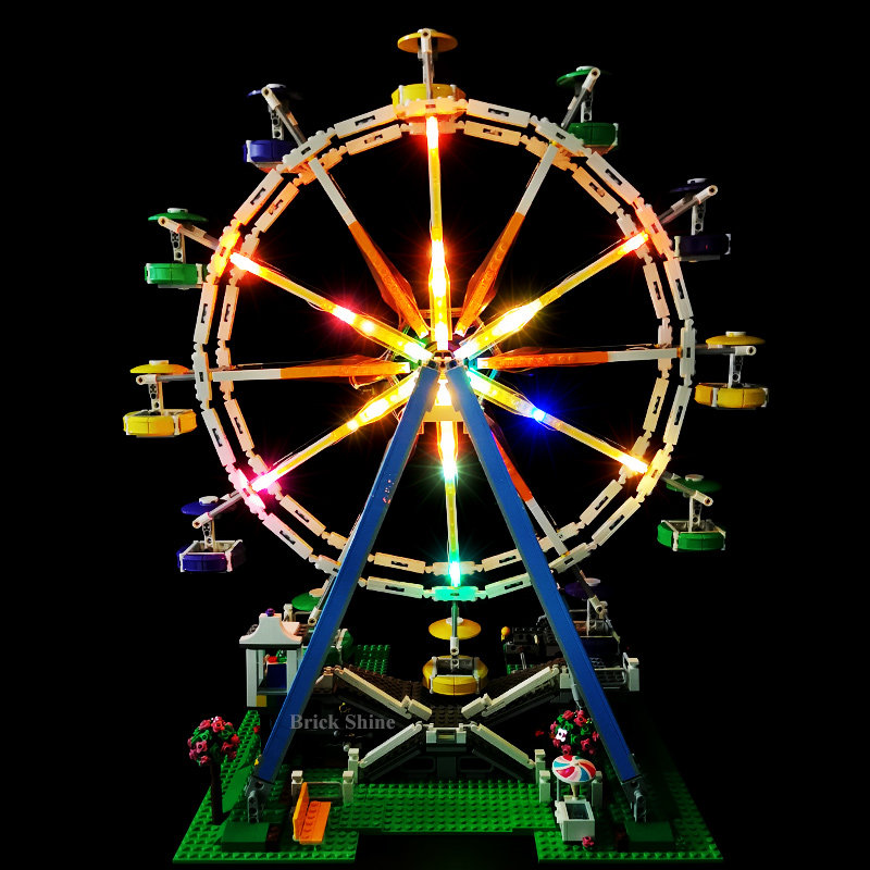brickshine灯饰 适用乐高10247摩天轮led灯具发光零件 乐高灯饰城