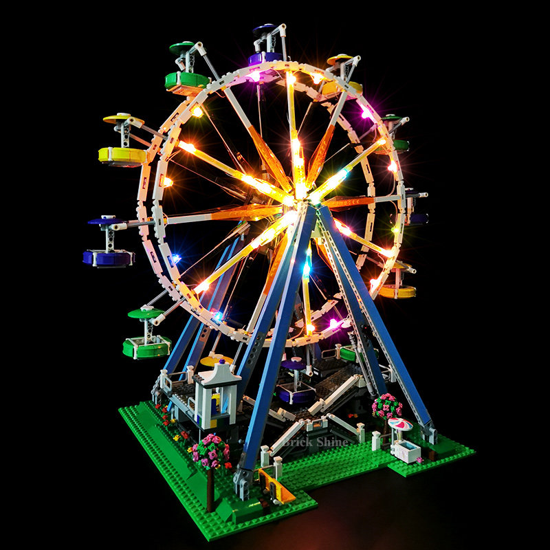 brickshine灯饰 适用乐高10247摩天轮led灯具发光零件 乐高灯饰城