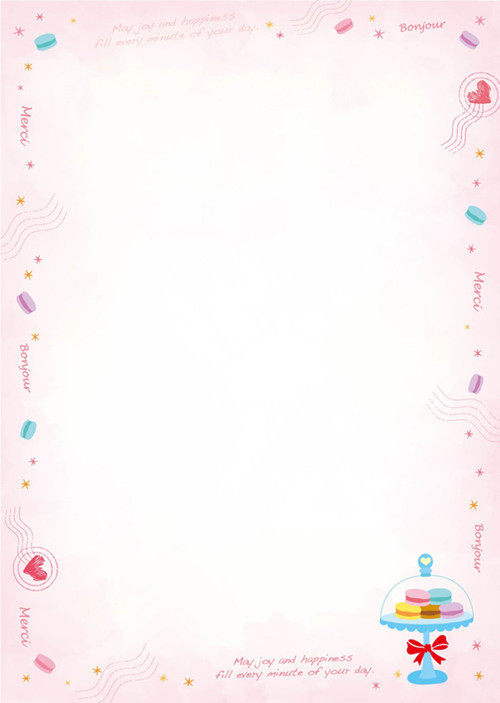 彩色台湾图案复印纸小清新创意学生用品信纸花边彩色花信纸