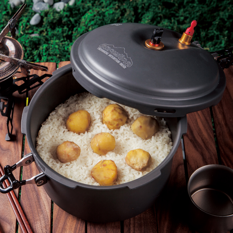 雪线snowline 特氟龙高压锅超轻量 3人5人户外露营自驾骑行高海拔