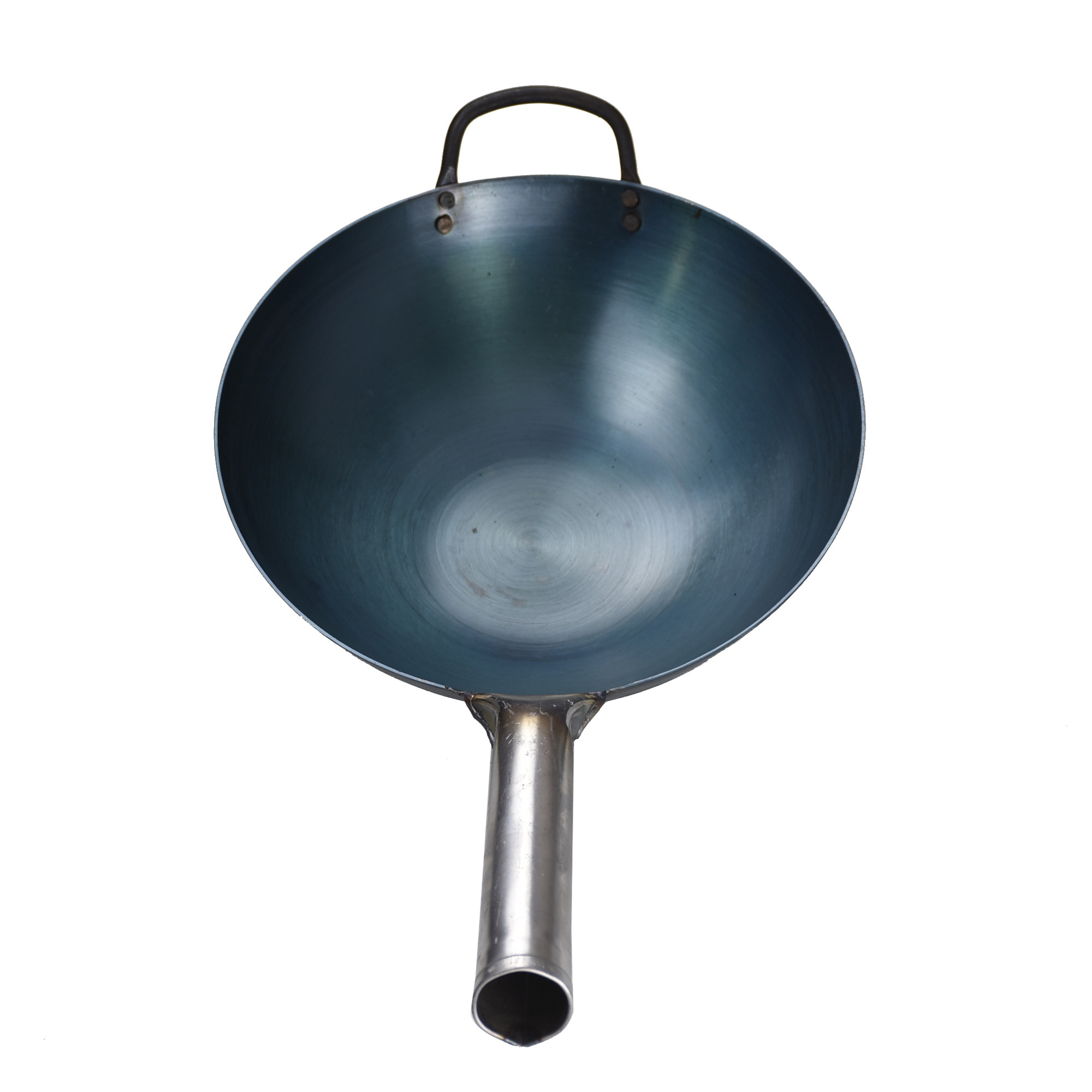 厨师铁锅手工老式炒锅无涂层不粘锅家用锅具章丘铁锅燃气适用炒锅