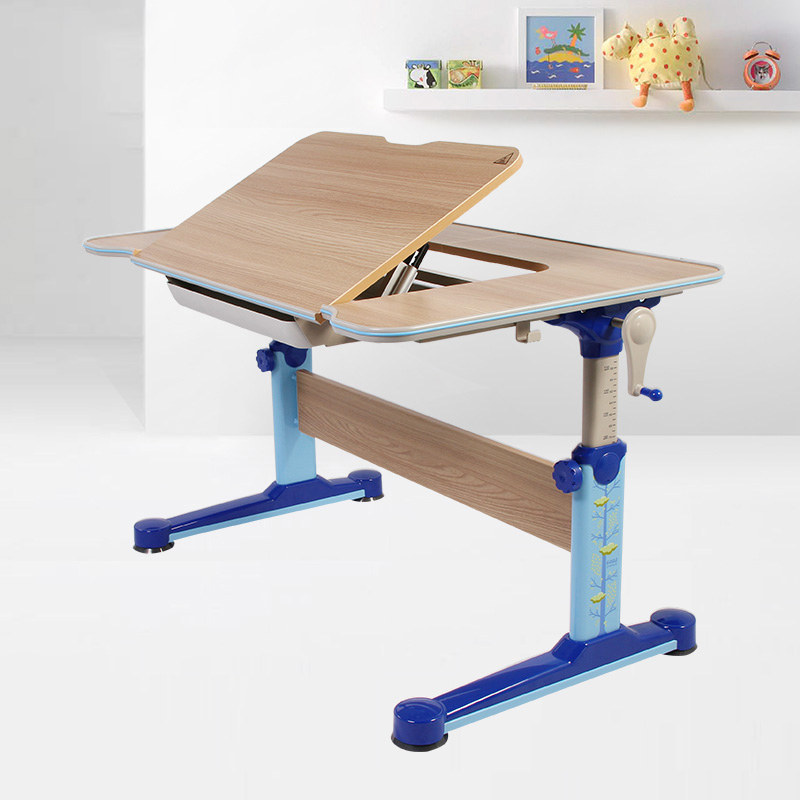 桌椅ecus进口儿童学习套装小学生课桌升降家用儿童学习桌