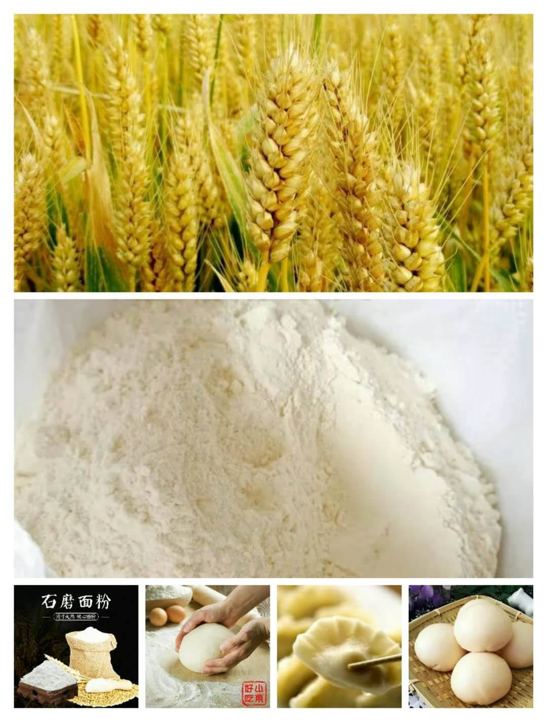 石磨面粉麦精粉5斤实惠装农家产品无增白剂新鲜健康好吃