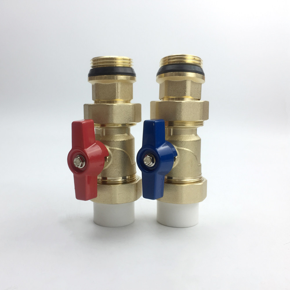 地暖地热水暖水器阀门ppr25直式球阀内外丝活分水器