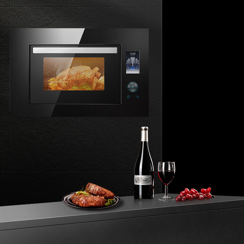 格兰仕嵌入式变频微波炉家用烤箱28升微蒸一体下拉嵌入式微波炉