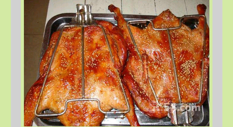 无磁不锈钢烤鸭乳鸽夹板板鸭烧鸡夹肉夹子烧腊烧烤夹