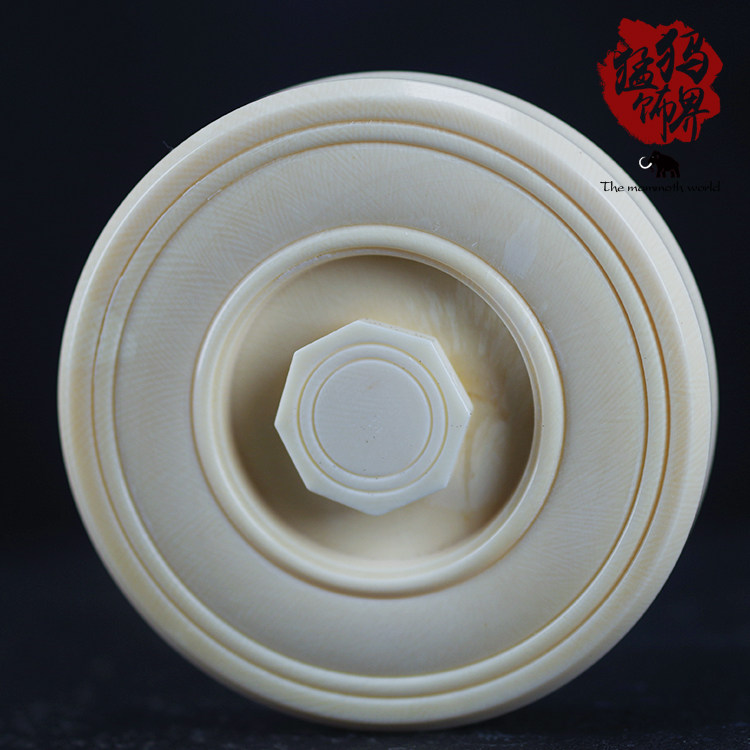 猛犸猛犸象象牙制虫具蝈蝈罐镂空门芯投食器文玩蟋蟀