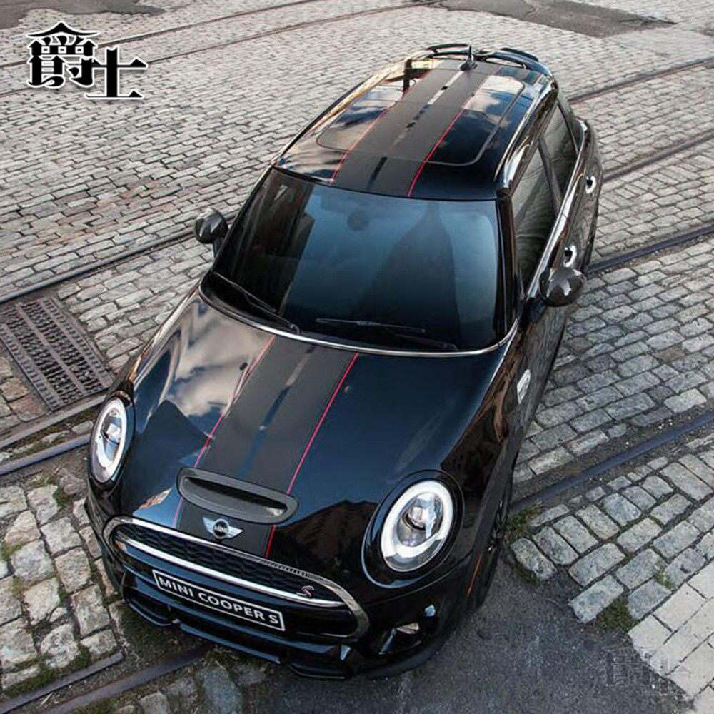 宝马迷你mini车贴拉花cooper机盖全车贴纸f56侧裙countryman装饰