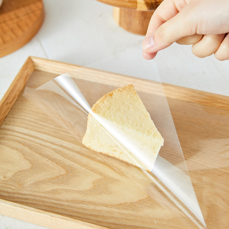 圣诞网红透明玻璃纸食品巧克力包装纸奶枣杏仁包装袋点心包装盒