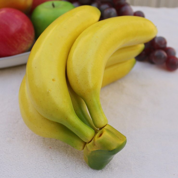 蔬菜模型玩具家居橱柜装饰品画画广告8根香蕉仿真水果