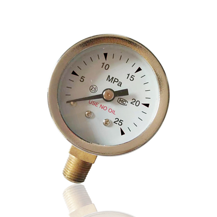 氧气压力表供应特气氧压表禁yo4025mpa8npt压力表