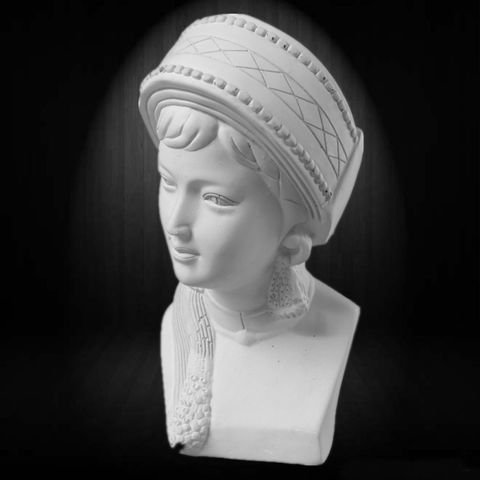 绘岳美术石膏人物头像美少女阿诗玛素描石膏像静物美术器材批发