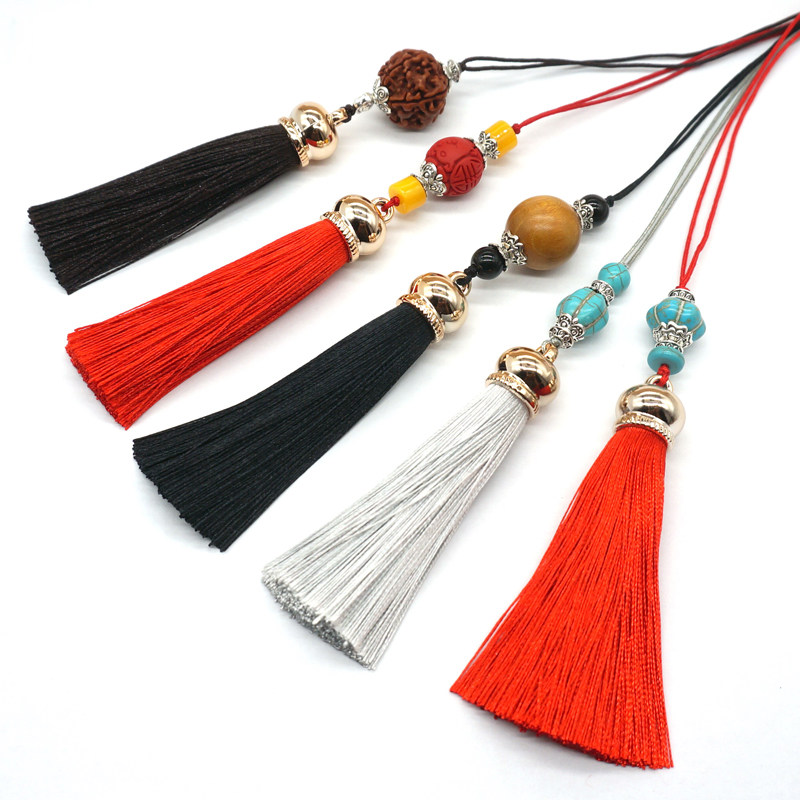 流苏挂绳原创高级流苏把件挂坠文玩包包葫芦流苏弹弓车挂流苏麦穗