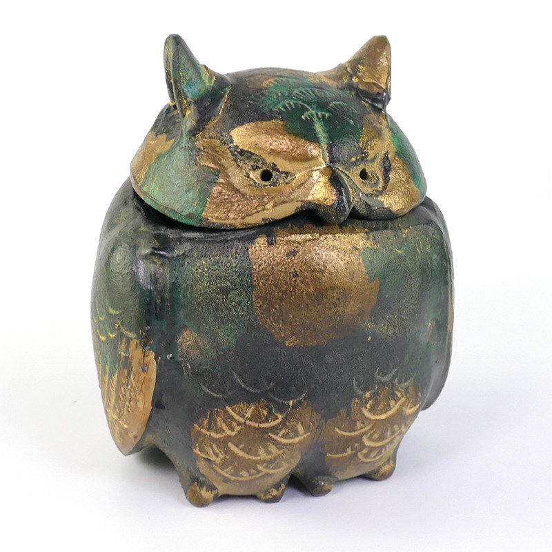 香炉日本进口高冈铜器福笼金制熏香复古日式香器香薰炉