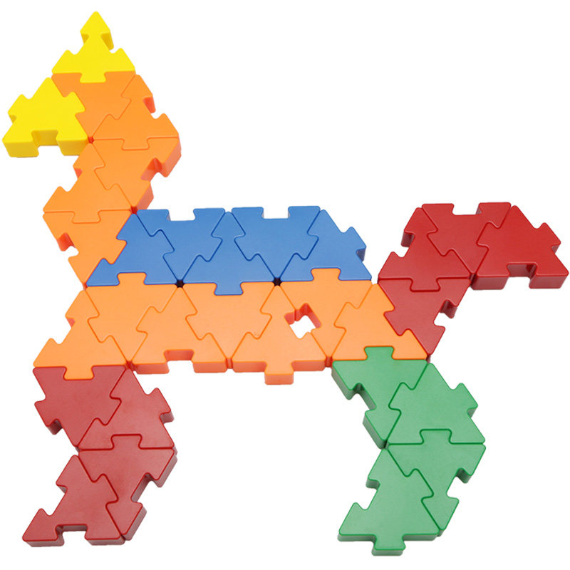 玩具拼图晨风拼装拼板插块积木益智桌面幼儿园塑料积木