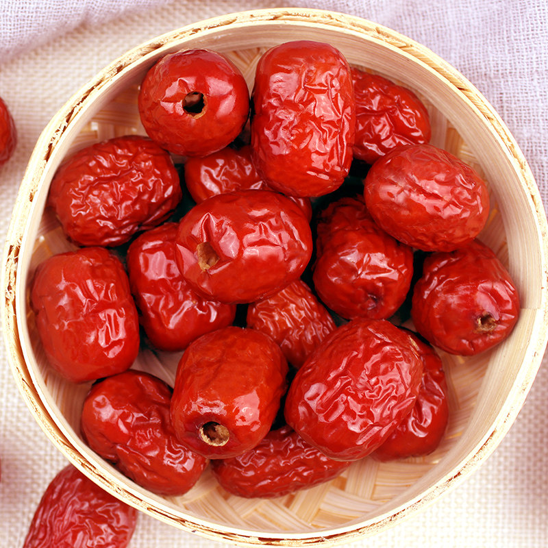 一品玉去核红枣500g袋新疆若羌一级灰枣即食无核小灰枣