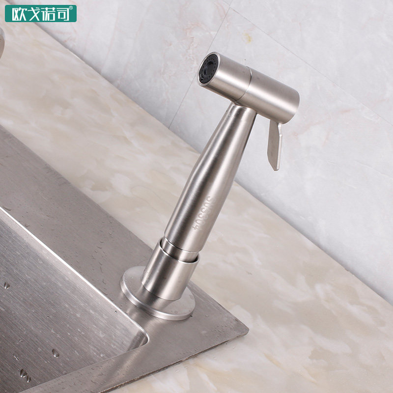 不锈钢厨房水槽喷枪龙头增压洗碗池洗菜菜盆抽拉净身妇洗器