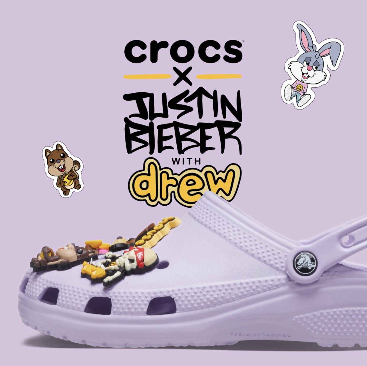 现货crocsjustinbieberdrewhouse联名21款洞洞拖鞋沙滩鞋