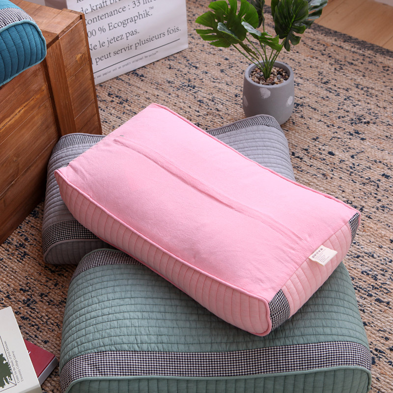 枕头夹棉高低韩版定形荞麦学生宿舍枕可调节枕头