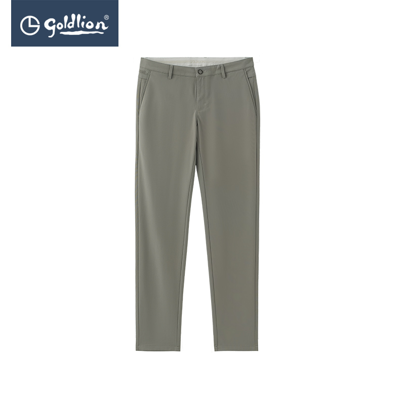 金利来2022新款朱亚文同款纯色简约亲肤舒适修身男士休闲裤