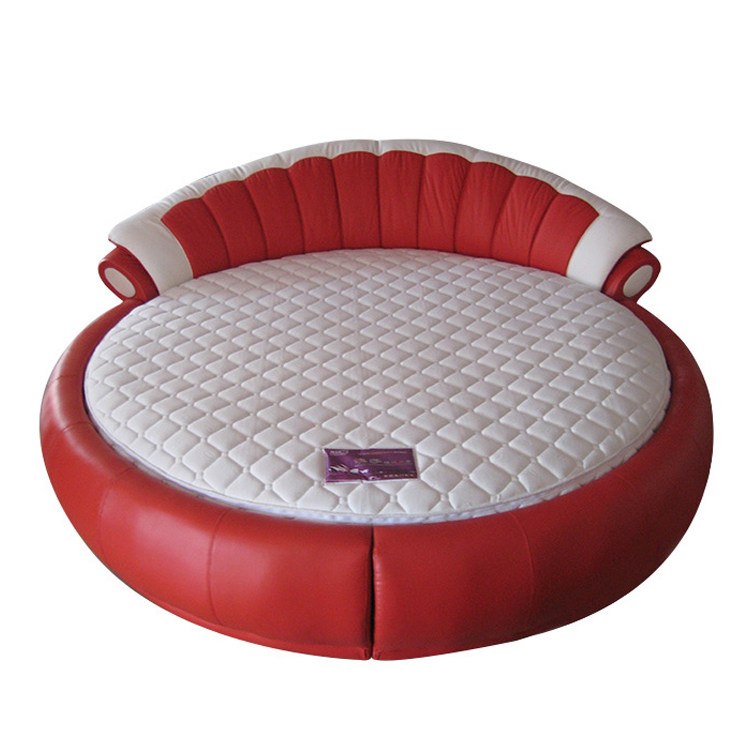 澳莎水床浪漫圆床真皮床婚软床恒温水床垫