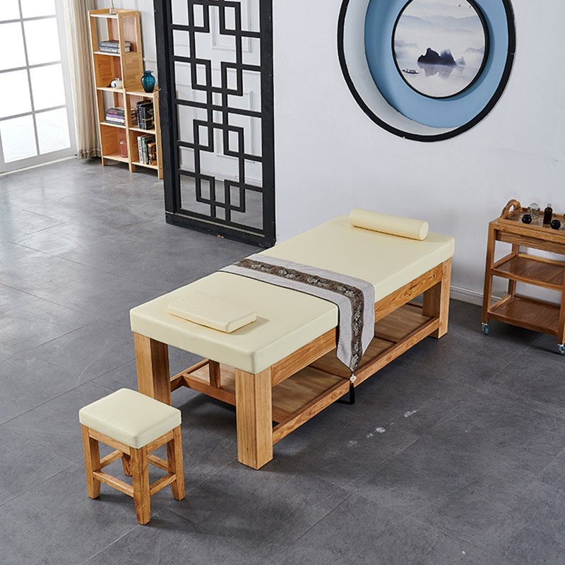 实木美容美容院专用中医按摩推拿理疗瑜伽练习按摩床