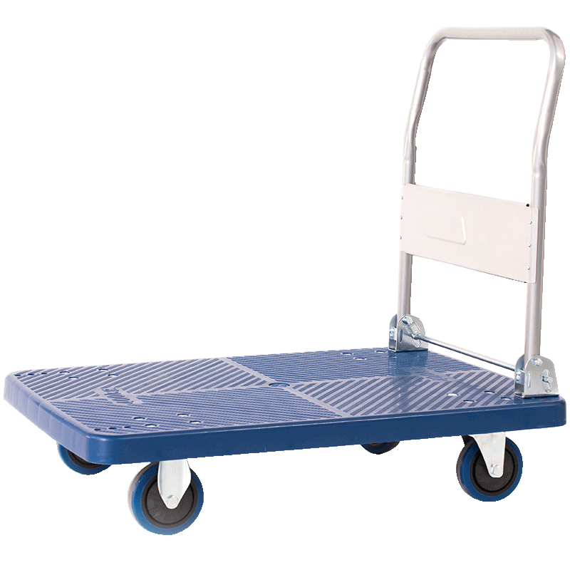 手推车平板车小推车拖车拉货静音重型搬运车四轮折叠小拉板车便携