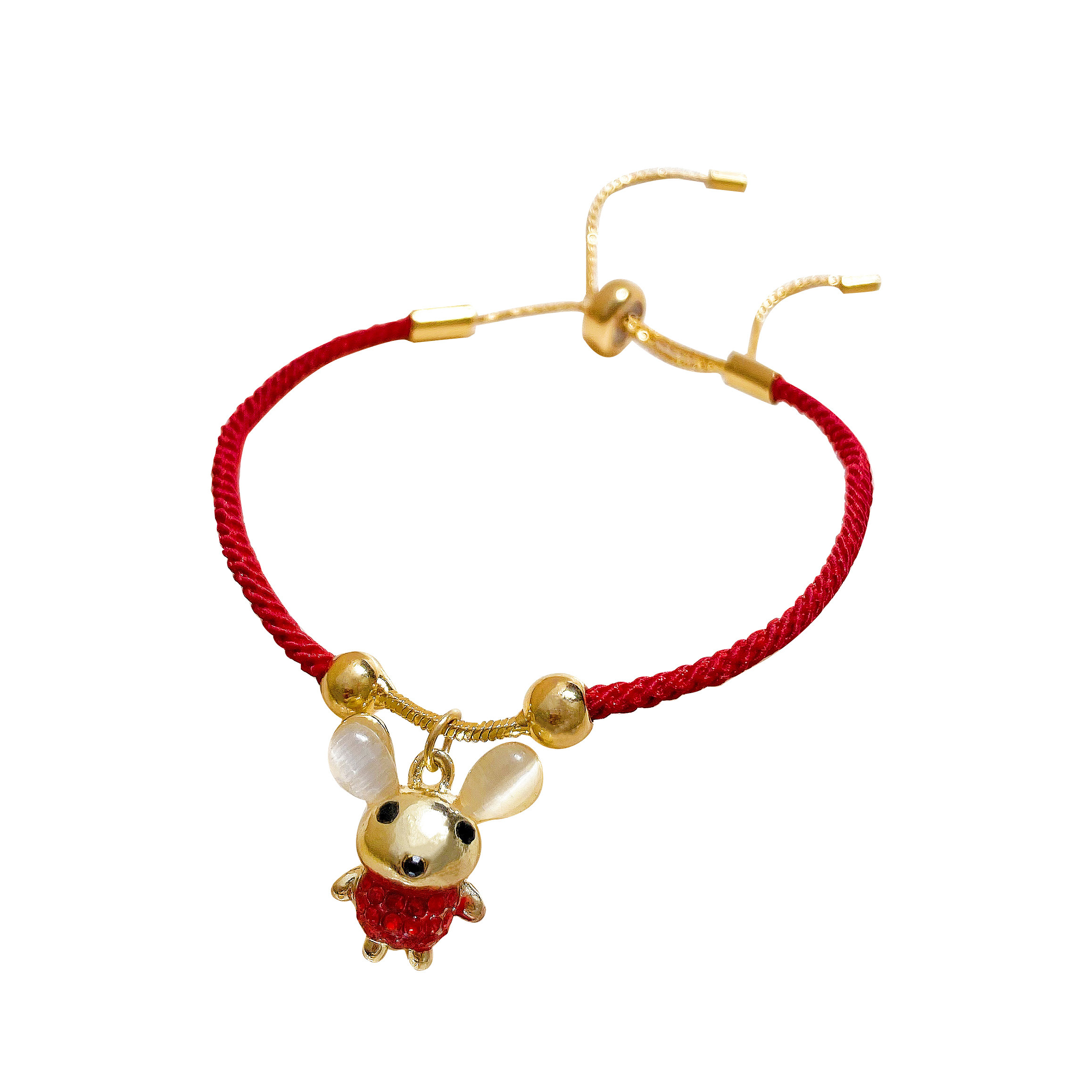 西西娅饰品 鼠年有米手镯小老鼠本命年鼠年配饰红绳手链手饰2020