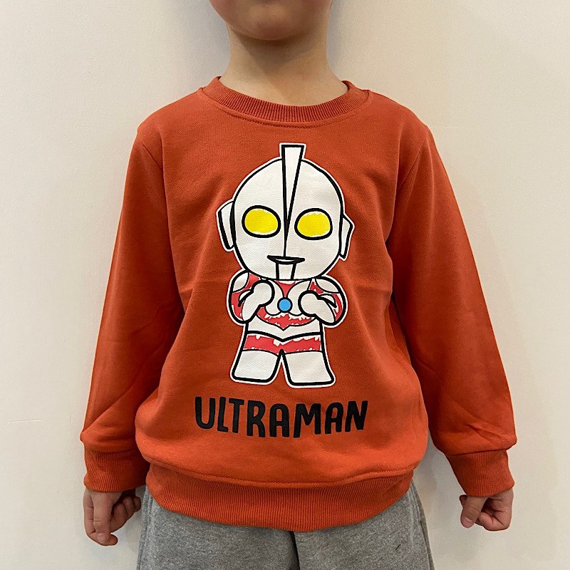 日单奥特曼外贸男童秋冬季卡通动漫超人迪迦欧布卫衣