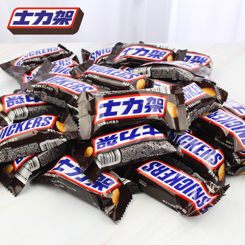 巧克力士力架花生夹心20g散装长条香米夹心巧克力