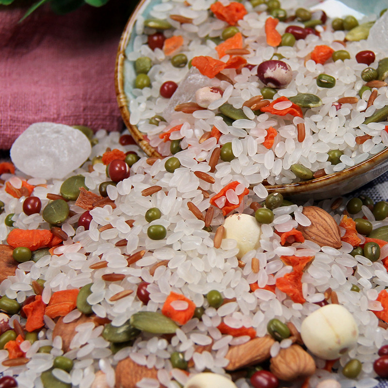 老郭家铺子冰粥香米大米绿豆红小豆煮粥原料五谷杂粮米组合煲粥