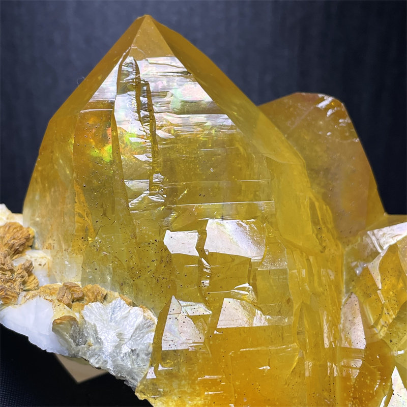 天然巴基斯坦黄金喜马拉雅水晶矿物晶体教学标本收藏摆件