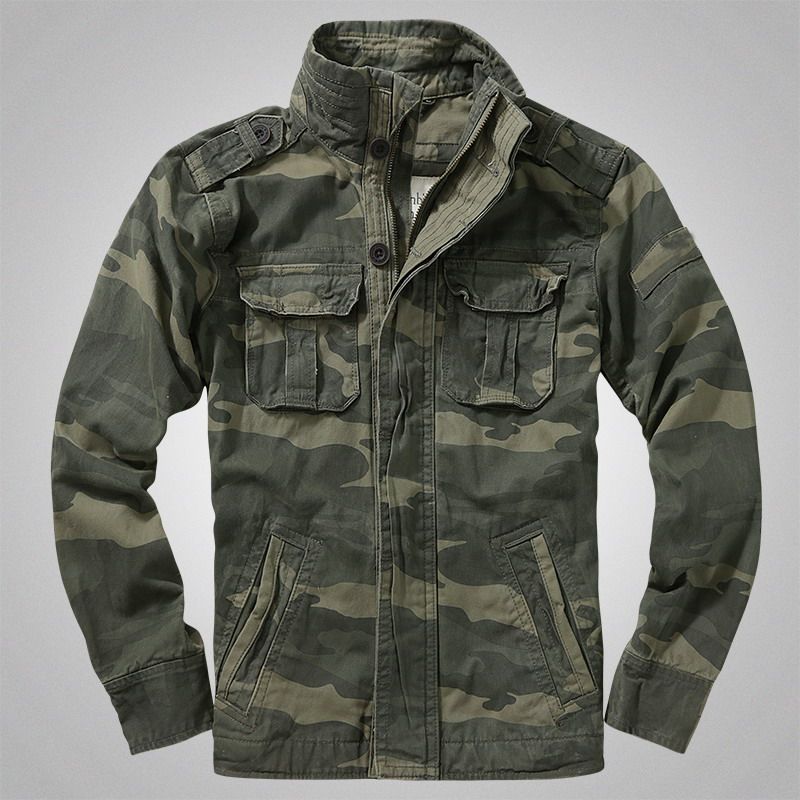 美式m65迷彩服工装多口口袋宽松男士夹克户外夹克