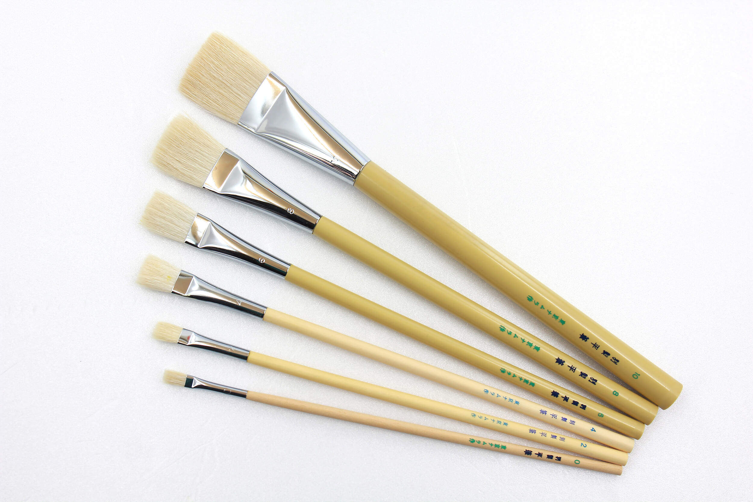 日本 名村大成堂 宫崎骏 吉卜力御用画笔 水彩水粉平头羊毛画笔_双氙