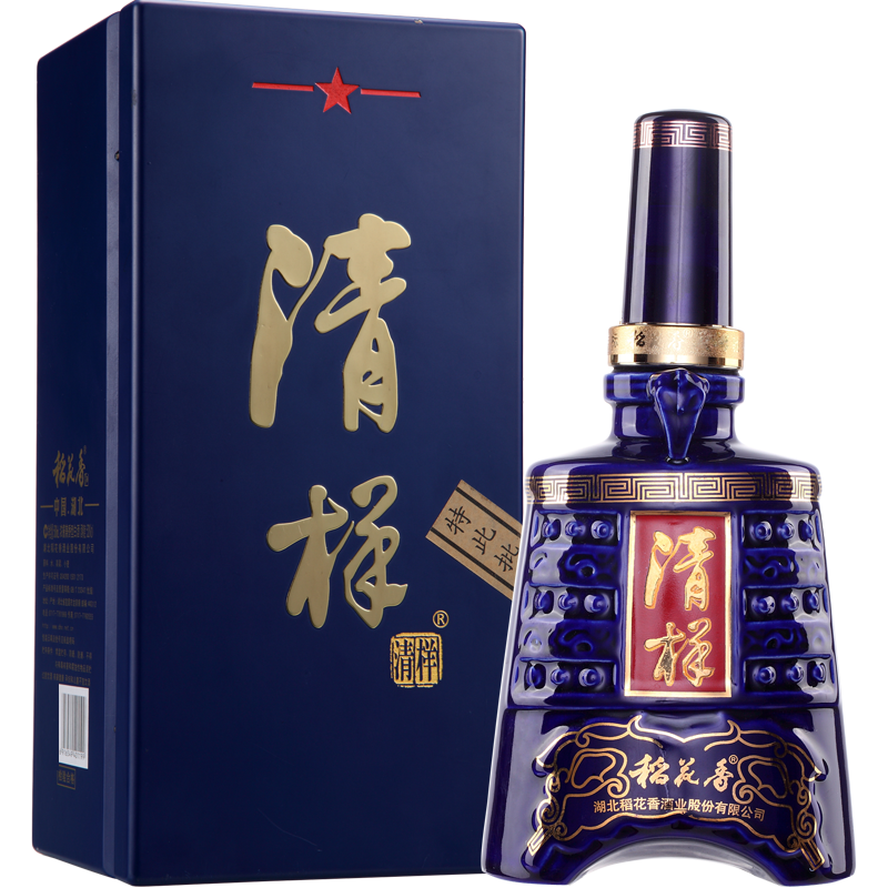 稻花香酒清样52度500ml 兼香型高度白酒收藏礼盒装