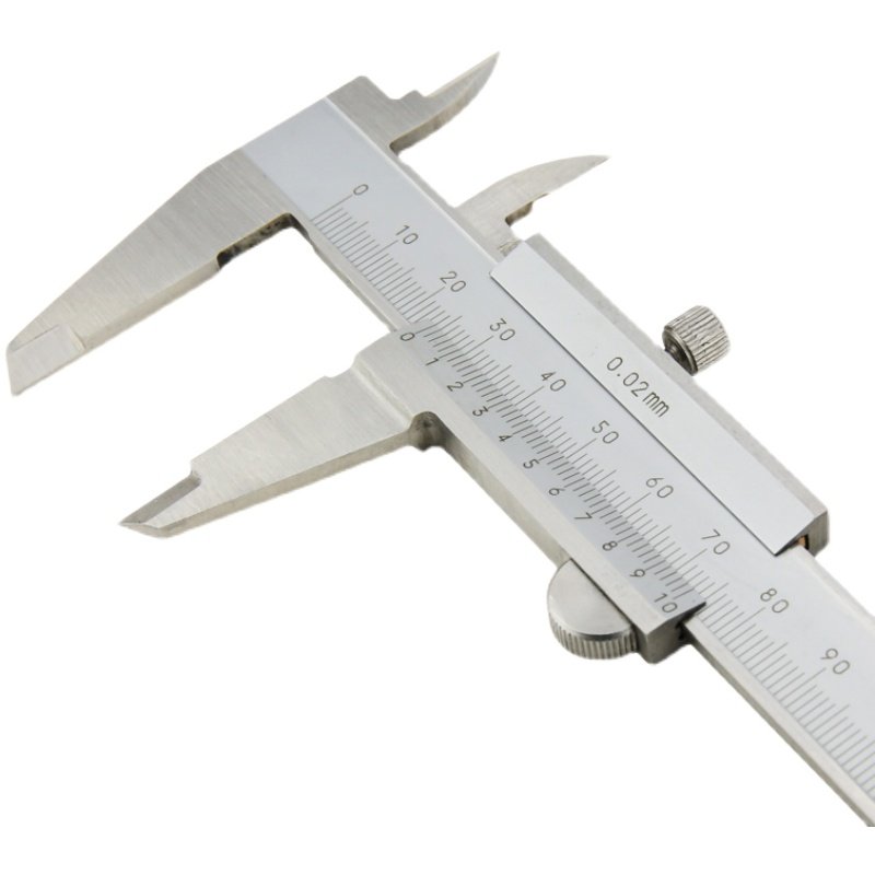 家用不锈钢闭式整体游标卡尺150mm测量工具上海量具游标卡尺