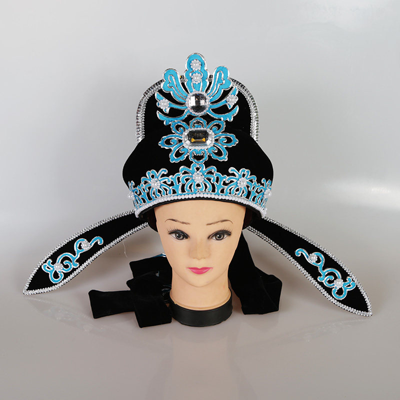 小生戏剧越剧戏曲古装软盔解元贴金头饰唐伯虎古典舞配饰