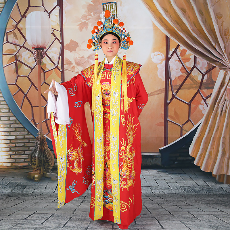 戏曲汉服大汉天子皇帝皇后服装影视演出汉朝民族服装