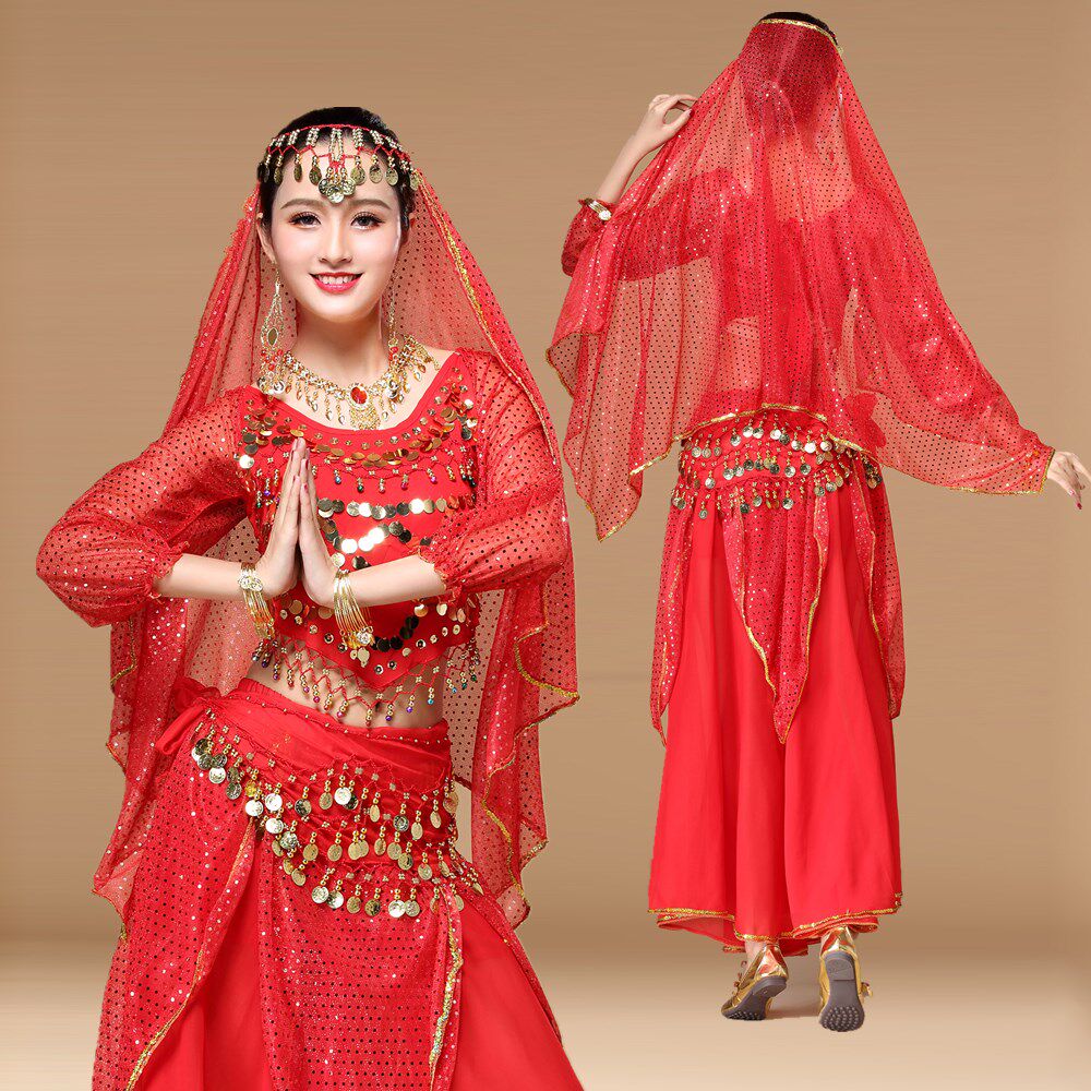 2020新款印度舞蹈服装演出服天竺性感肚皮民族民族服装