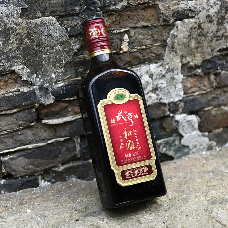 咸亨酒业绍兴黄酒500ml十年甘甜醇厚浓香花雕传统黄酒