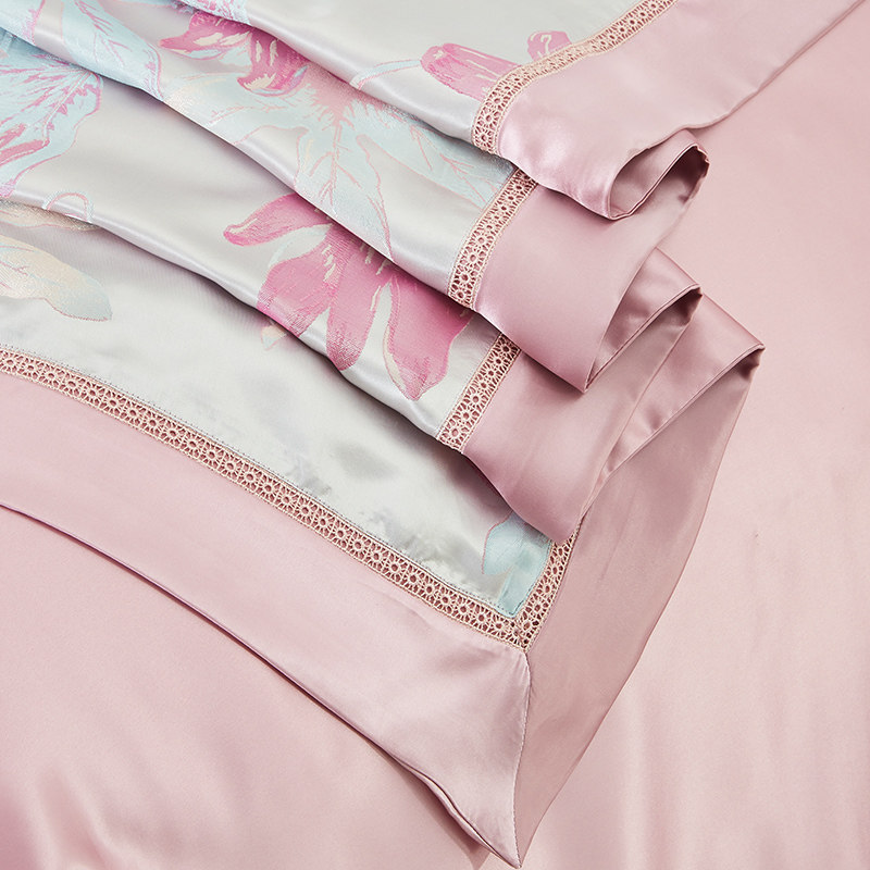 丝煌真丝被套100%桑蚕蚕丝姆米重磅加厚色织被套