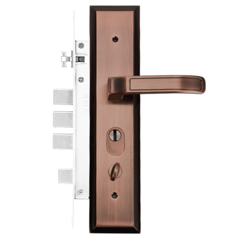 万嘉防盗门锁套装机械锁心家用通用型锁具门把手配件全套上门安装