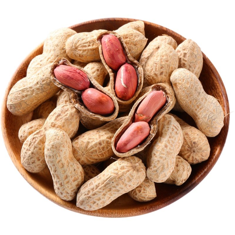 山妞花生带壳原味红皮农家铁锅炒熟花生果山东花生