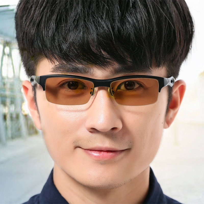 变色眼镜男款蓝光平光太阳电脑紫外线辐射运动防蓝光镜