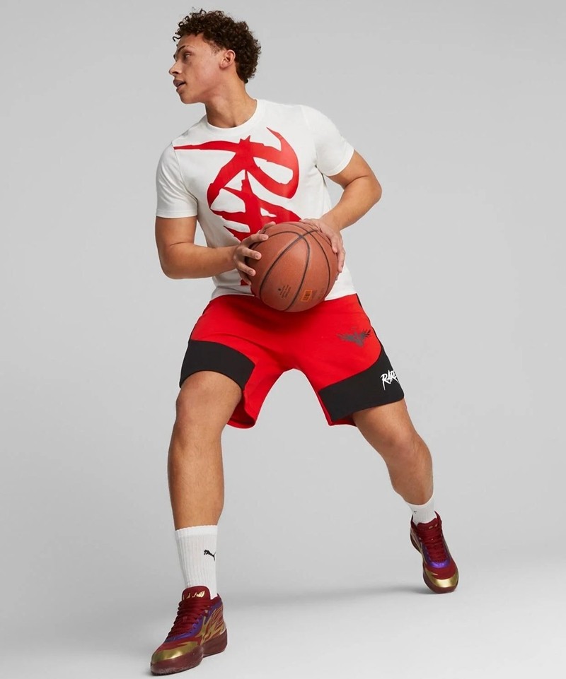 酷动正品puma彪马三球梅洛鲍尔melo运动休闲短袖运动t恤