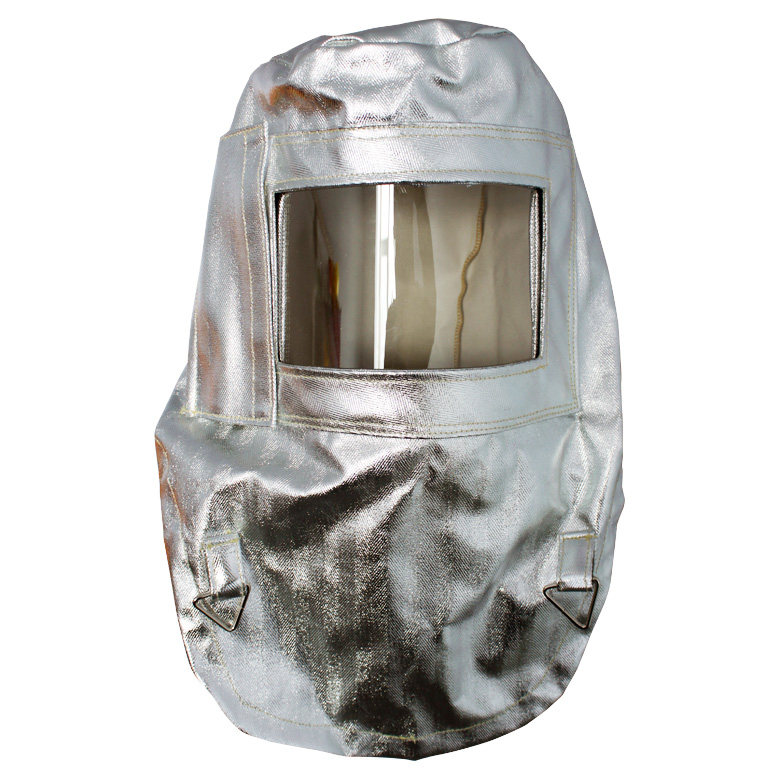 头罩铝箔耐高温1000度防辐射辐射热面屏冶炼锅炉隔热防护面具