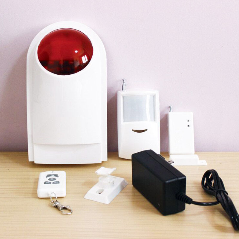 无线声光防盗报警装置店铺家用防盗器红外线安防警报系统门窗报警