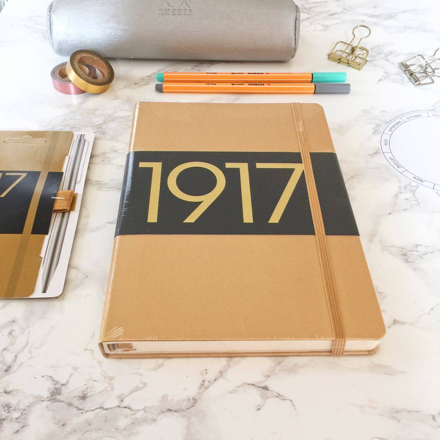 现货leuchtturm1917德国灯塔笔记本100周年限量金银铜色记事本笔记本